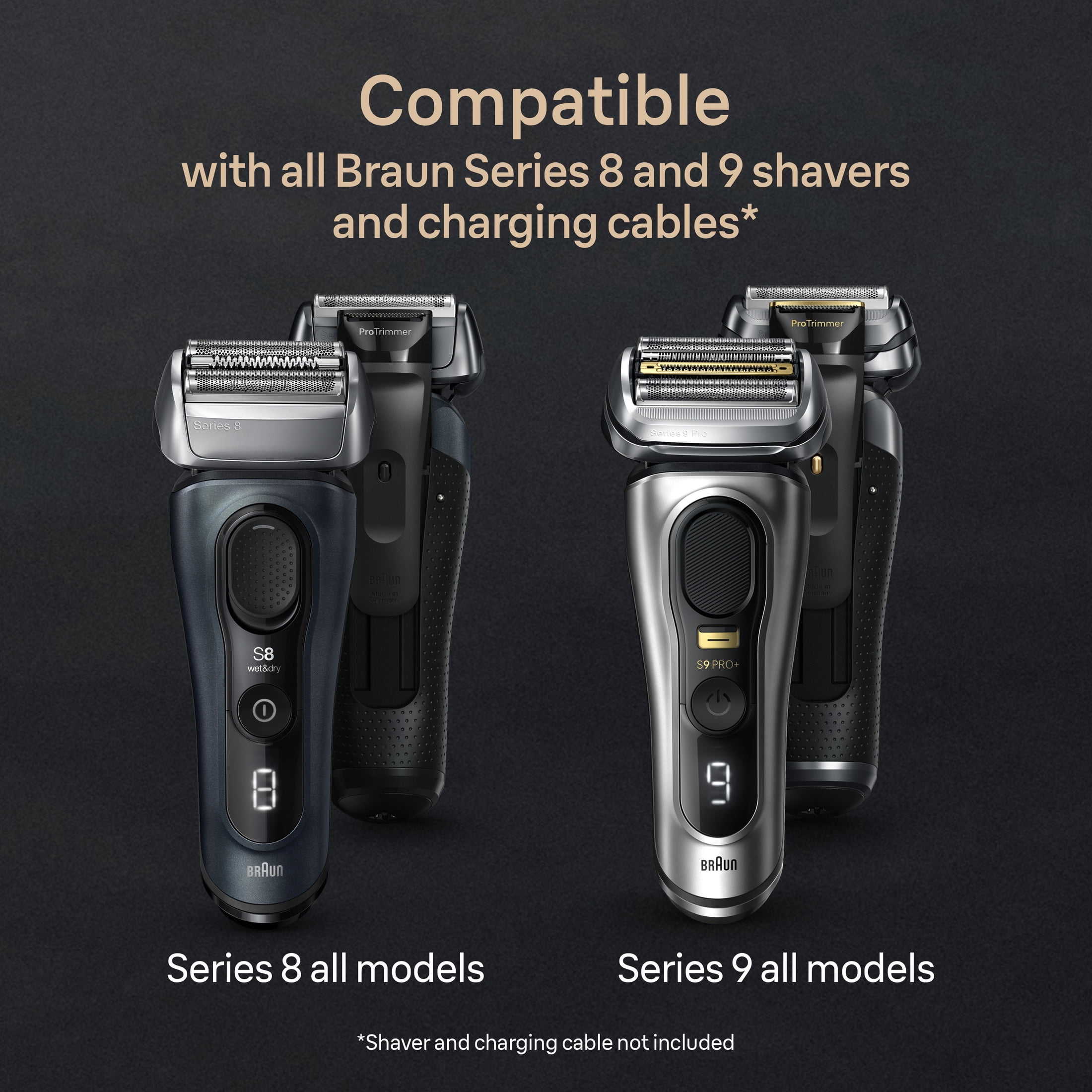 Braun Series 9 PRO+ Electric Shaver, 6in1 SmartCare Center