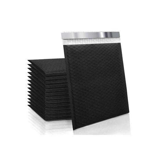 8"x11" Black Bubble Mailers Shipping Mailing Padded Envelopes