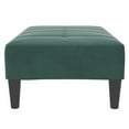 thumbnail image 2 of vidaXL Footstool Dark Green 30.3"x21.7"x12.2" Velvet, 2 of 9