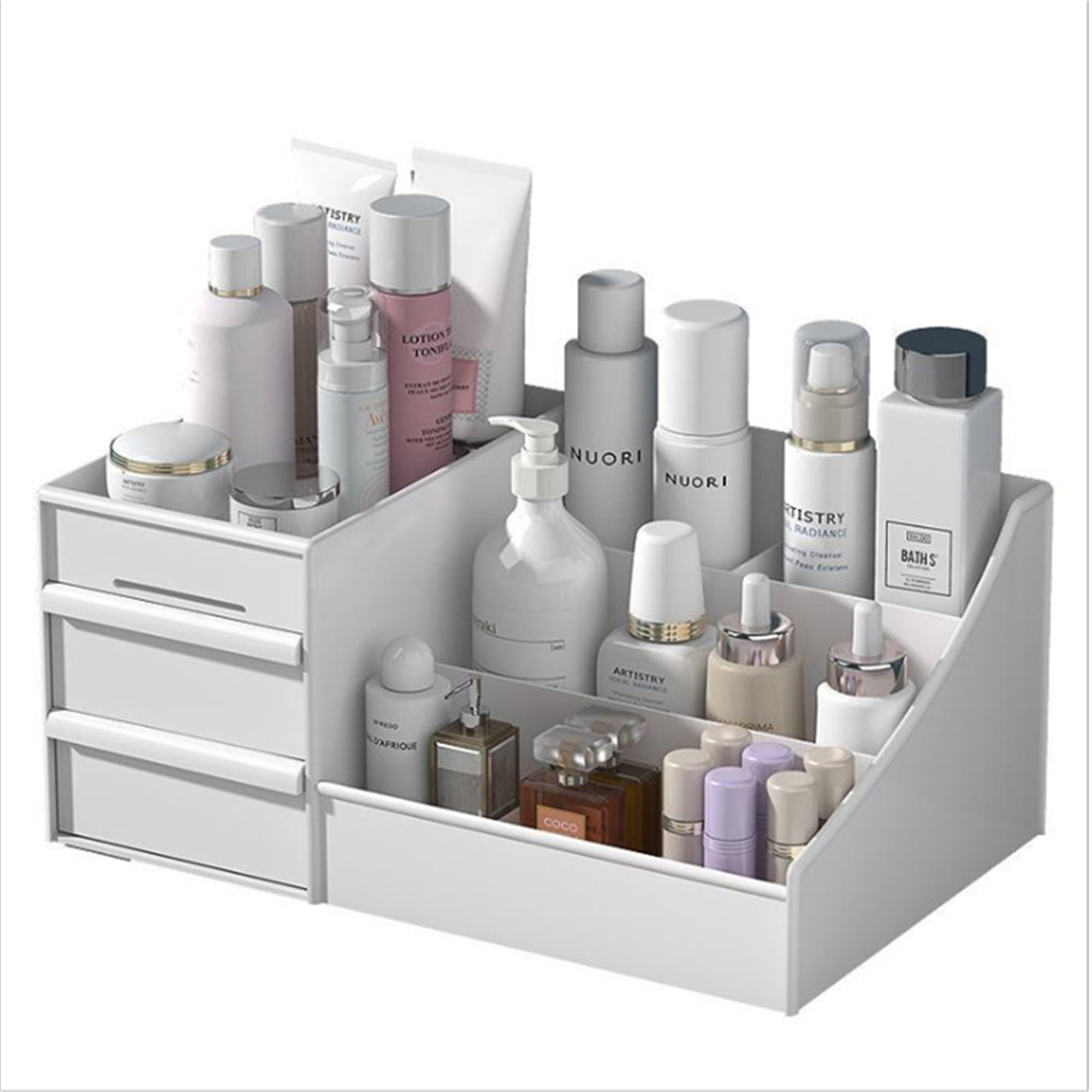 Aunavey Desk Makeup Drawer Organizers Multi-Purpose Storage Box