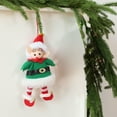 thumbnail image 4 of Taicans 2025 Christmas Tree Ornaments - Plush Elf Dolls,Red & Green,Hanging Decorations for Xmas Tree,Holiday Party,Home Decor,Festive Gift Idea,4x7.5in, 4 of 4