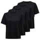 thumbnail image 1 of ONLY Camiseta para mujer Paquete de 4 - ONLONLY TEE, cuello redondo, algodón, liso Negro XS (X-Small), 1 of 5