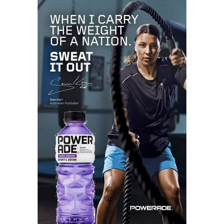 Powerade Zero Purple Grape, Zero Calorie Sports Drink, 20oz Bottle