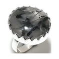 thumbnail image 2 of Natural Black Rutile Gemstone Handmade 925 Sterling Silver Ring Size 9, 2 of 2