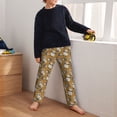 thumbnail image 5 of Wukai Forest Animal Print Teenagers' Pajama Pant Sleep Pajama Lounge Pant PJ Bottoms with Pockets and Button Fly(Available in Big & Tall)-Small, 5 of 6