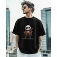 thumbnail image 4 of Men's T-Shirt,Street Panda Short Sleeve Crewneck Casual Tee Shirts,Black-XL, 4 of 8