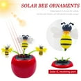thumbnail image 2 of Solar Powered Dancing Flowers - Cute Sunflower & Bee Figurines that Sway in Sunlight, Garden Decor for Yard, Patio & Fun Red, 2 of 5