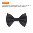 thumbnail image 4 of Uxcell 80pcs Black Bow Ties 1.5"x1" Mini Bowknot for Crafting Little Satin Bows, 4 of 5