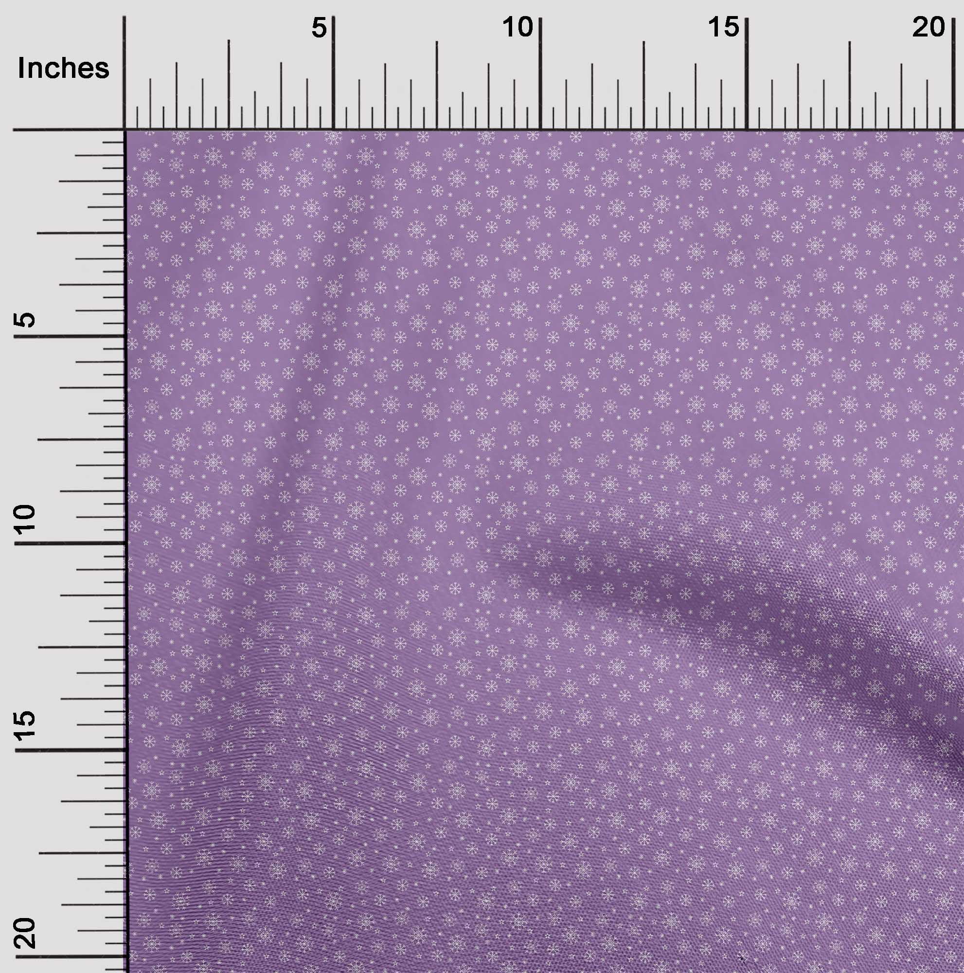 oneOone Cotton Poplin Lavender Fabric Christmas Diy Clothing Quilting Fabric Print Fabric By Yard 56 Inch Wide