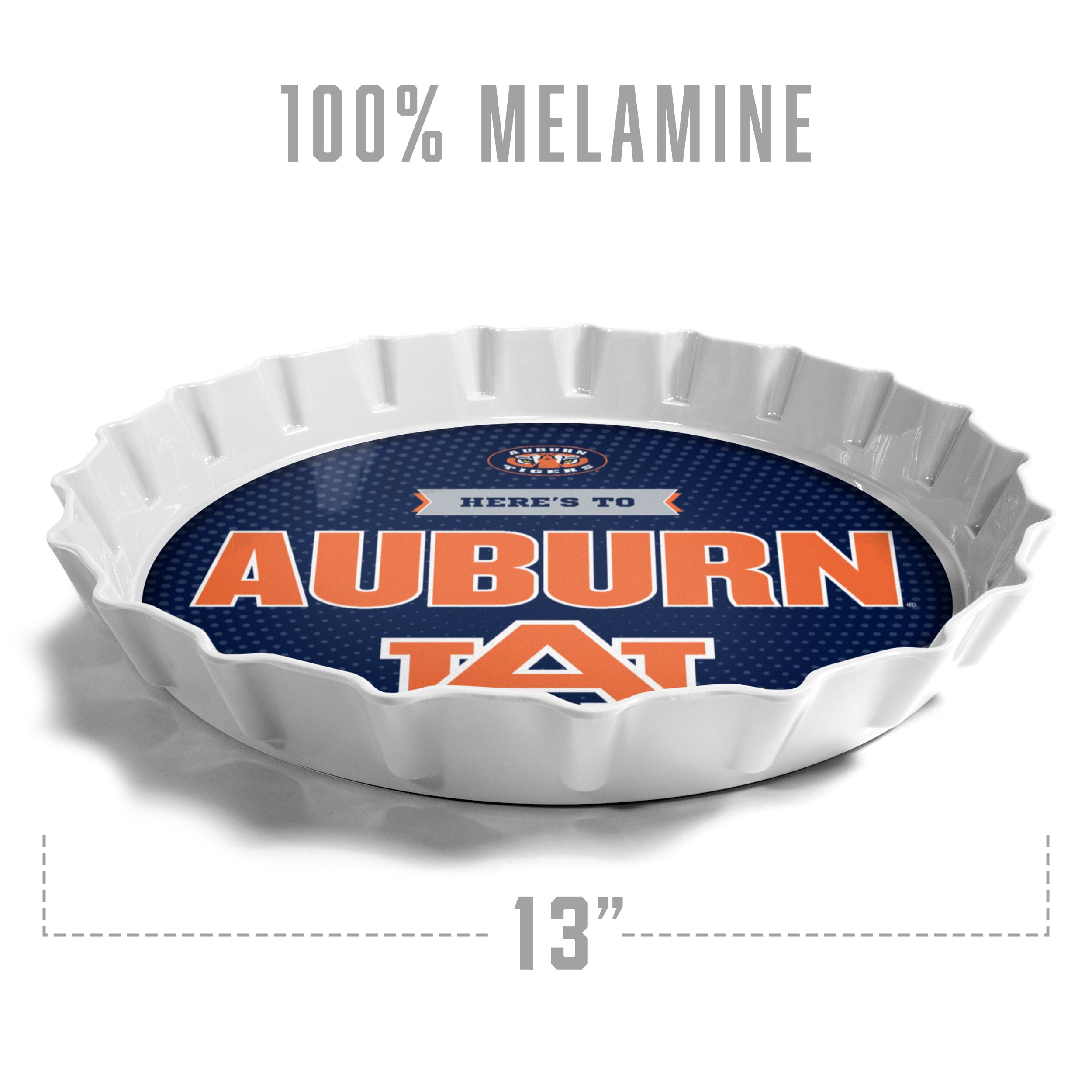 YouTheFan NCAA Auburn Tigers Bottle Cap Serving Tray