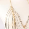 thumbnail image 4 of Sujetador de bikini con cadena de borlas jinwen Oro, 4 of 8