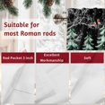 thumbnail image 7 of Christmas Valances for Windows, 42 x 18in, Dwarfs Snowflake Xmas Tree Bird Winter Black Rod Pocket Kitchen Valance Curtain Light Filtering Window Treatments for Living Room Bedroom, 1 Panel, 7 of 7