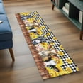 thumbnail image 3 of Farmhouse Pig Cow Wooden 2'x6' Runner Rugs for Hallway Kitchen Bedside Non Slip Washable, Black White Buffalo Plaid Entryway Rug Runners with Rubber Backing, Long Carpet Runner for Laundry Room, 3 of 8
