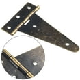 thumbnail image 4 of Set Of 2 Rustic Bronze T Hinge For Barn Gates Wooden Boxes Cabinet Doors, 4 of 9