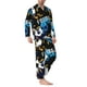 thumbnail image 2 of Balery Football Pijama para Hombre de Dos Piezas con Manga Larga, Conjunto de Dormir y Descanso Suave con Bolsillos-Large, 2 of 7