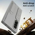 thumbnail image 6 of Rugged Phone Case for Samsung Galaxy Z Fold 3, Heavy Duty Shockproof Camera Lens Protection Hand Strap Kickstand Anti-Slip Drop Protective Case Cover for Samsung Galaxy Z Fold 3, Gray, 6 of 7