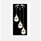 thumbnail image 2 of Lampara Colgante Poula 3 Luces Iluminación Luz Vic Innovador, 2 of 2