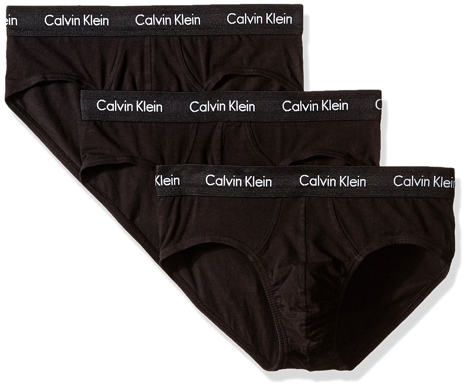 Calvin Klein Men's Cotton Stretch Hip Briefs (3-Pack) by COTY
