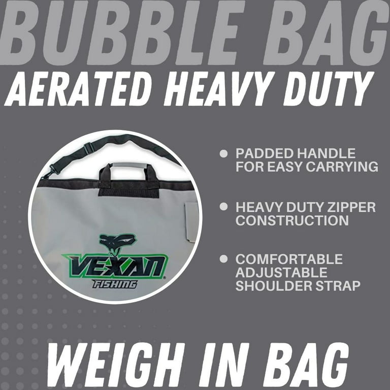 Vexan Aerated Fishing Tournament Weigh in Bubble Bag Heavy Duty Zipper Fish Fishing, Aerated Bubble Bag