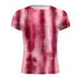 thumbnail image 4 of Clerance-Sale Mens Shirts Fashion Digital Gradient Printing Short Sleeve Men's T-shirts Stylish Big & Tall Plus Mens Tops Workout Trendy Crew Neck Daily Tank Tops Men(Hot Pink,L), 4 of 5