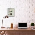thumbnail image 3 of Stupell Industries Flower Jar Green Pink Neutral Modern Painting Framed Giclee Texturized Art by Victoria Borges, 3 of 3