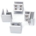 thumbnail image 3 of 4 Pack 90 Clamps For Glass To Glass, Fixing To Two Side Panels, Shower, Tables, Panels, 10-12mm3.8*4*4cm, 3 of 5