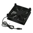 Router Fan Exhaust Fan With Speed Controller 120Mm 5V Usb Charge For