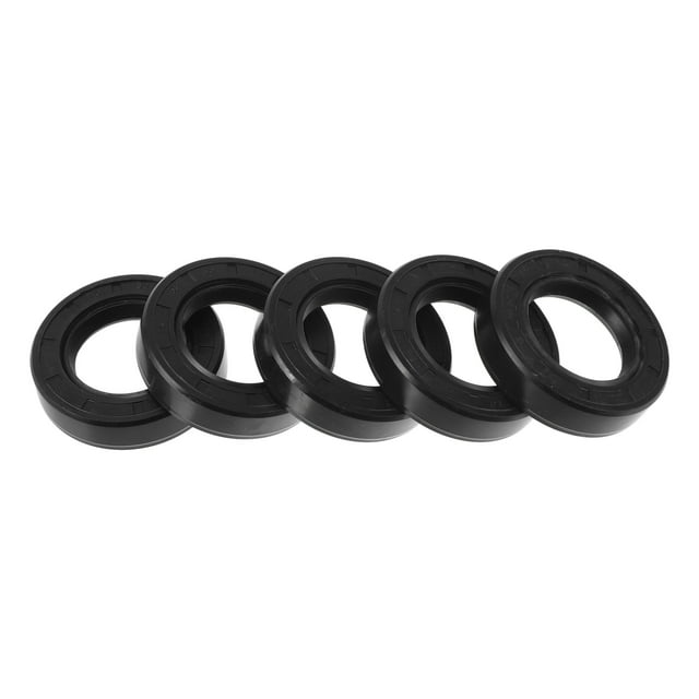 Ofertas Únicas Sello de Aceite Universal TC Doble Labio con Resorte de Acero Anillo Sello de Eje Rotativo Alta Presión NBR Caucho Negro 5 Pcs 30x50x12mm