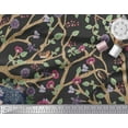 thumbnail image 2 of Soimoi Cotton Duck Fabric Dry Tree,Leaves & Flower Panel Printed Fabric 1 Yard 42 Inch Wide, 2 of 3