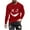 Red, variant on Long Sleeve Tee Shirts for Men! ZVNAΖH Smiling Face Printed Crew Neck T-shirt, Casual Pullover Undershirt Top, Sizes S-5XL