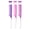 Purple, Pink, Light Purple, variant on Professional Hair Styling Tailed Comb Set for Highlighting Balayage Coloring Sectioning and Microbraiding with Stainless Steel Handle 3 Pieces 10 inches / 25.4 cm Blue and Cyan