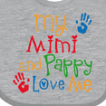 thumbnail image 4 of Inktastic Mimi and Pappy Love Me Boys or Girls Baby Bib, 4 of 4