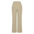 thumbnail image 7 of yueewhu Wide Leg Pants for Women Loose Yoga Pants with Pockets Petite/Regular/Tall Stretch Casual Lounge Pants (Beige, XL), 7 of 7