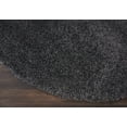 thumbnail image 5 of Nourison Malibu Shag Solid Shag Dark Grey 6'7" x ROUND Area Rug, (7' Round), 5 of 8