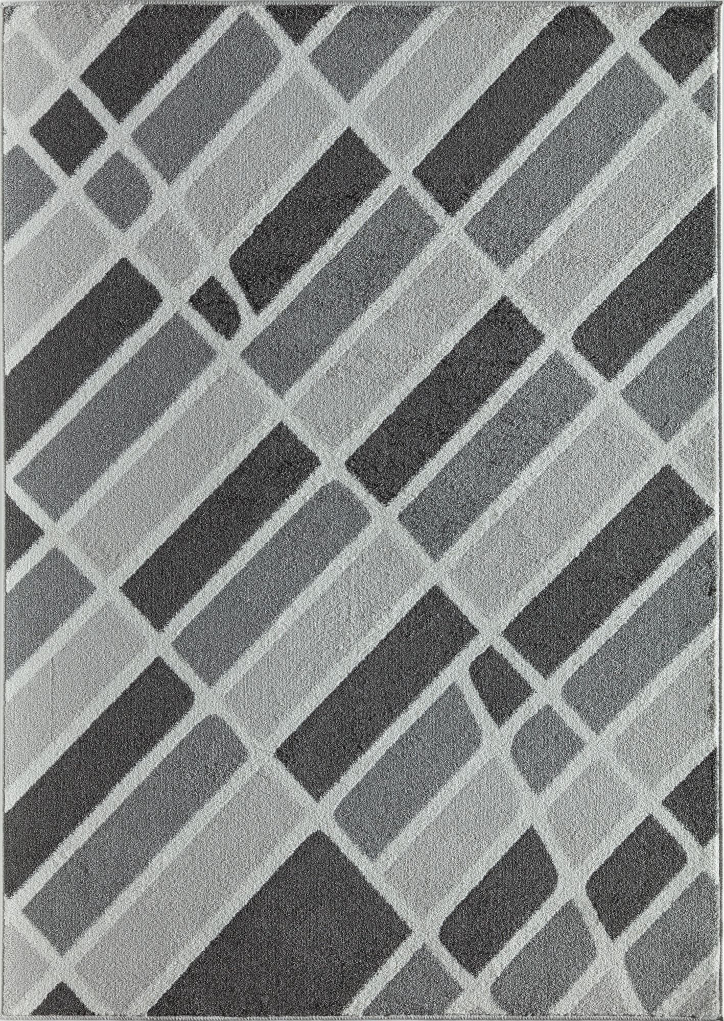 Mason Brooks Azure AZ90A Grays Harbor Geometric Contemporary Gray Area Rug, 8'3" X 10'0"