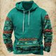 thumbnail image 3 of Sudadera con capucha y estampado vintage para hombre, estilo étnico, para otoño e invierno, ropa informal de gran tamaño para hombre, jersey de calle diario, 3 of 5