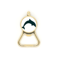 thumbnail image 1 of Blue Ocean Docile Jump Dolphin Beer Bottle Cap Opener Stainless Steel Key Chain, 1 of 3
