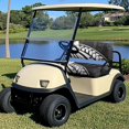 thumbnail image 2 of HUIACONG Black White Floral Golf Cart Seat Covers 2 Pack, Easy to Install Thick Golf Cart Seat Cover Towel Blanket for 2 Person Seats, 2 of 7