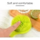 thumbnail image 5 of Long Handle Silicone Bath Brush, Bath Brush with Extra Soft Bristles, Double-Ended Brush with Massage Function, Green, 5 of 5