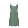 thumbnail image 4 of LEEYNEER Eyelet Dresses for Women Summer Fashion V Neck Sleeveless Ruffle Dresses Solid Color Loose Fit Mini Dresses Casual Flowy Summer Dresses for Women 2024 Vacation, 4 of 6