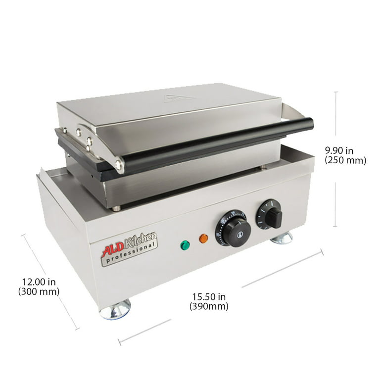 Máquina de Waffles de Acero y Teflón Marca GRONDOY