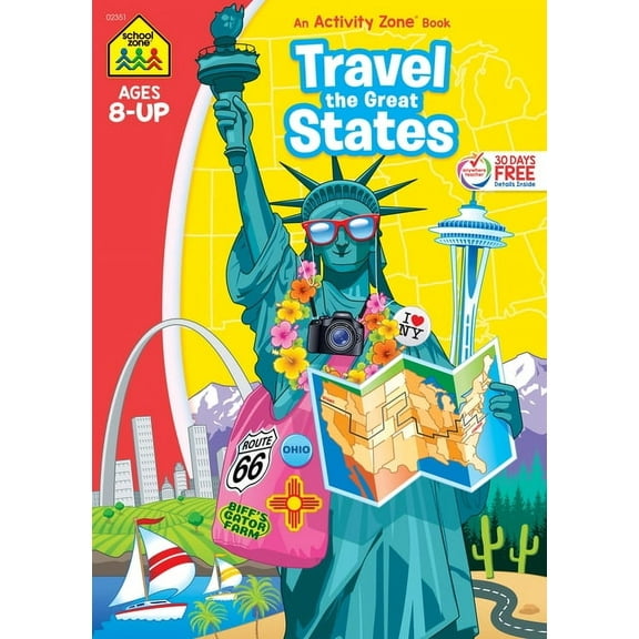 School Zone Travel the Great States Workbook