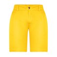 thumbnail image 2 of Turilly Men's Shorts Clearance Solid Color Casual Five-point Pants Shorts with Pockets Button Pants, 2 of 5