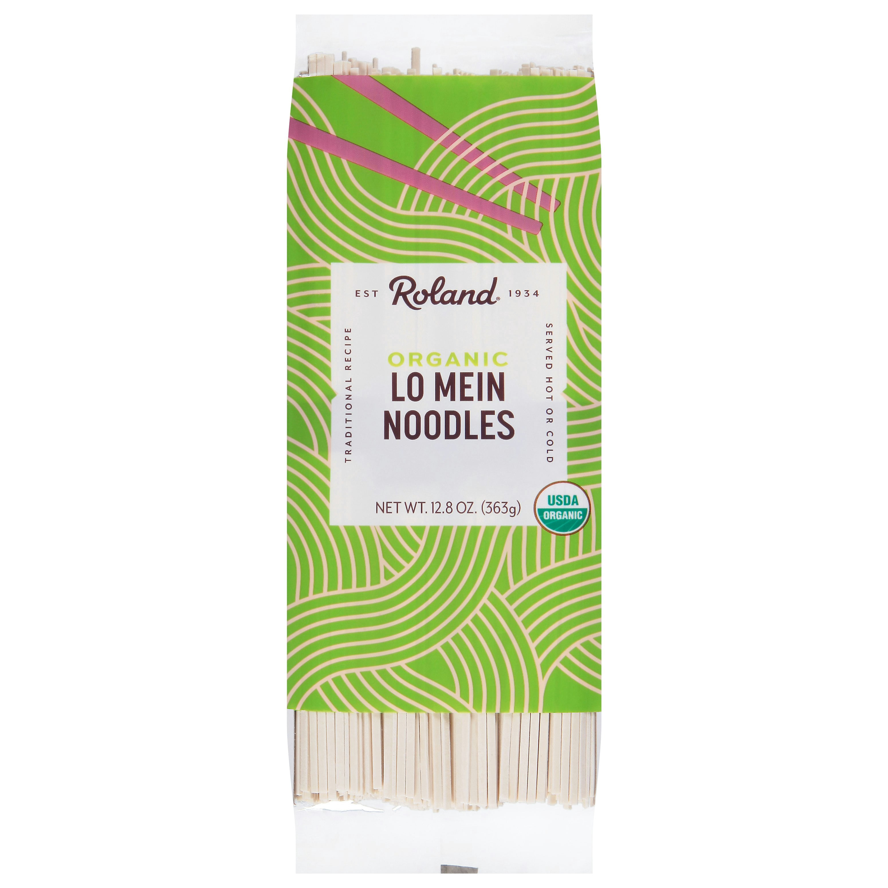 Roland Organic Lo Mein Noodles 12.8 oz (Pack Of 30)