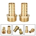 thumbnail image 2 of Brass Hose Connector Adapter Screw Connection 1/2" Nozzle (6mm-16mm) 2 Pcs 16mm 1/2'', 2 of 9