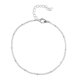 thumbnail image 3 of Jumpingount Tobillera exquisita pulseras de tobillo resistentes al desgaste accesorio de moda tobilleras de mujer adornos regalos del Día de San Valentín Ropa, zapatos y accesorios Miscelánea Plata Jumpingount AP009290-02, 3 of 6