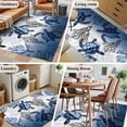 thumbnail image 5 of Coastal Sea Turtles Area Rugs 2.7'x5', Washable Small Throw Rugs for Kitchen Bedroom, Summer Coral Ocean Beach Gradient Blue Indoor Outdoor Rug Non-Slip Low Pile Carpet Runner Reversible Floor Mats, 5 of 8