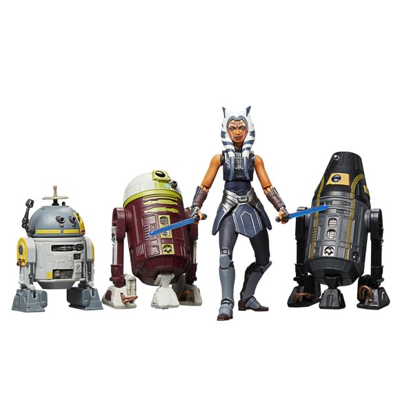 Star Wars The Vintage Collection Escape from Order 66, Star Wars: The Clone Wars, Ahsoka Tano & Droids 3.75 Inch Collectible Action Figure 4-Pac
