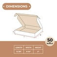 thumbnail image 3 of SSBM 12 1/8" x 9 1/4" x 2" ECT-32B Deluxe White Literature Shipping Mailers 50/Case, 3 of 6