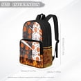 thumbnail image 7 of Xoenoiee Basketball Star Fire Print Kids Backpack 17 Inch Lightweight School Bag for Boys Girls, Heavy Duty Clear Backpack See Through Bookbag with Front Pocket for Elementary Middle School, 7 of 7